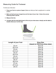 Shoe Sizes And Measuring Guide Shoe Artistry