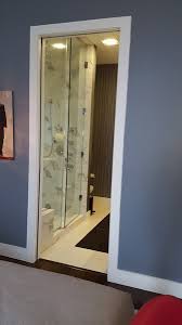 Pocket Doors Creative Mirror Shower