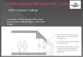 ceiling heights in the building code