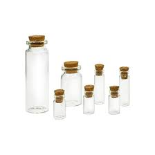 Craft Medley Mini Glass Bottles With