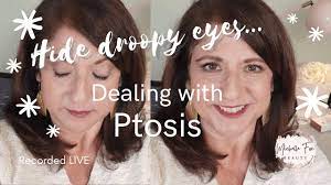 how to use eye makeup to hide ptosis