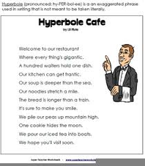 hyperbole exaggeration poems free