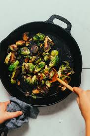 miso glazed roasted brussels sprouts