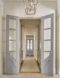 Interior Gray Bi Fold Doors With Glass