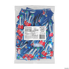 mini blue raspberry chewy candy