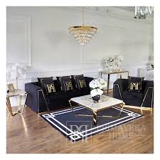 black velvet quilted sofa modern in a