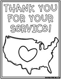 Get crafts, coloring pages, lessons, and more! Veterans Day Memorial Day Thank You For Your Service Cards Coloring Page Freebie