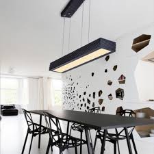 Modern Lighting Acrylic Lampshade Led Pendant Light Fixtures Aluminum Alloy Led Linear Fixture In Black Suitable For Office Kitchen Study Room Takeluckhome Com