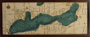 Inland Lake Maps 3d Wood Maps Bella Maps