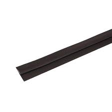 lifetiles 2 1 4 in x 9 ft rubber flooring transition strip black commercial grade