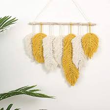 Handmade Macrame Wall Hanging Feather