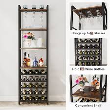 Wine Bar Cabinet Wine Rack Table