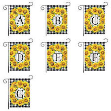 12x18 Inch Sunflower Letter Banner