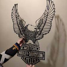 Harley Davidson Eagle Metal Logo Wall