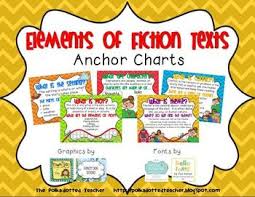 Elements Of Fiction Text Anchor Charts And Flipbook