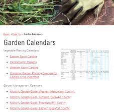 Garden Calendars Nc State Extension