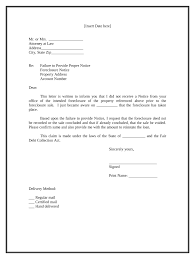 foreclosure letter fill out sign