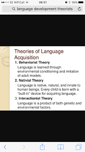 Language Acquisition Stages Theories Language Acquisition