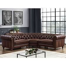 allington brown leather chesterfield