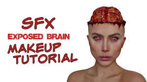 sfx makeup tutorial zombie brain