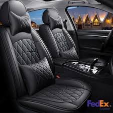 Pu Leather Car Seat Covers Front Rear 5