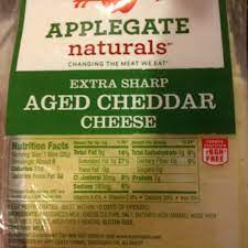 shredded cheddar cheese and nutrition facts
