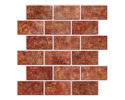 Red Brick L And Stick Wall Tile