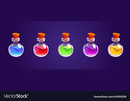 Magic Potion Bottles Glass Jars With