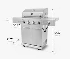 kenmore 4 burner gas grill with side