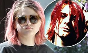 Celebrating the legacy and art of kurt cobain. Frances Bean Pays Tribute To Her Tragic Nirvana Rocker Dad Kurt Cobain With Pink Hair And Grunge Outfit Daily Mail Online
