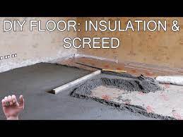 floor insulation and screed