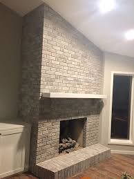 White Wash Brick Fireplace Brick Fireplace