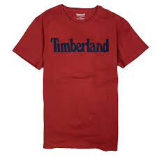 Timberland Mens Short Sleeve Linear Logo Organic Cotton T Shirt