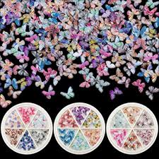 How to make acrylic charms (my quarantine diy). Buy Pagow 90pcs 3d Acrylic Butterfly Charms For Nails 18 Colors Butterfly Nail Glitter Sets Novel Design Acrylic Butterfly Nail Charms For Nail Art Decoration Diy Crafting Design Online In Indonesia
