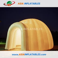 colorful lighting bubble tents