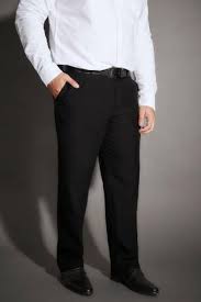 Badrhino Black Single Pleat Smart Trousers