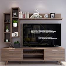 Wall Shelf Tv Stand With Bookshelf