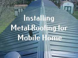 installing metal roofing for mobile