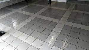 a porcelain tile garage floor long term