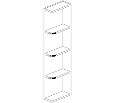 wes542 uptown white wall end shelf