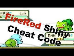 firered shiny pokemon cheat code