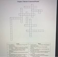 chapter 2 review crossword puzzle 1