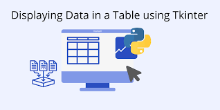 how to display data in a table using
