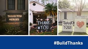 You can make yard signs to celebrate a big event such as a milestone birthday or a new baby. Buildthanks Diy A Thank You At Home For Front Line Heroes