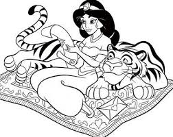 All characters and pictures della princess jasmine from aladdin are copyright © walt disney. Princess Jasmine Coloring Pages Pictures Whitesbelfast