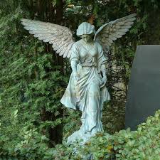 Water Fountain With Lady Angel Statues