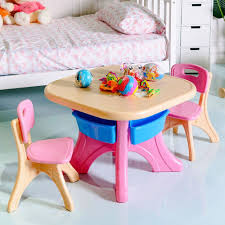 Great savings & free delivery / collection on many items. Girls Table Chair Set Storage Drawers Indoor Outdoor Plastic Children Play 3pc Indoorfurnitures Kids Table And Chairs Kids Table Chair Set Play Furniture