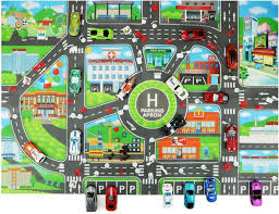 play mat funny road rug for toy cars