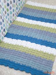 free pattern little waves crochet rug