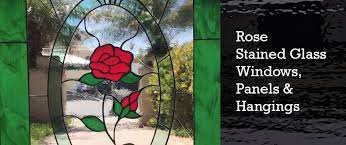 Roses Stained Glass Windows Panels And